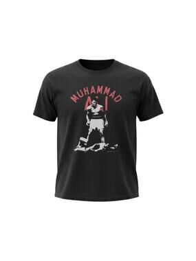 Muhammad Ali Mens 2XL Black Graphic Boxing Tee